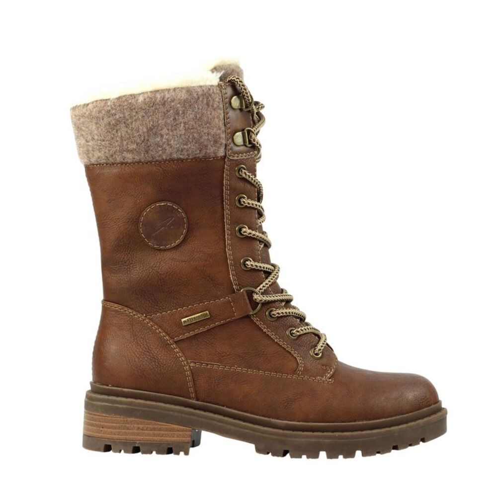 Lunar Womens/Ladies Cambridge Waterproof Ice Grips Boots / Tan
